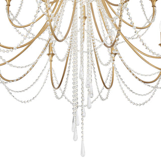 Arcadia 15 Light Antique Gold Chandelier