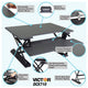 Height Adjustable Standing Desk, Gray, Gray