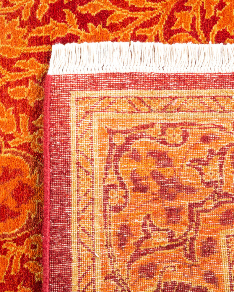 Mogul, One-of-a-Kind Hand-Knotted Area Rug Orange, 2'9"x13'4"