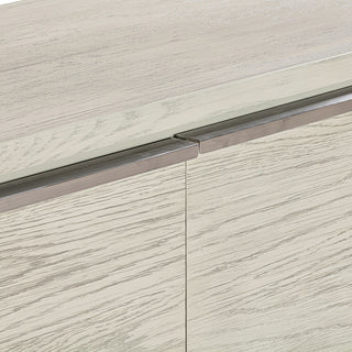 Abbey 4 Door Sideboard Buffet, Gray Oak Wood