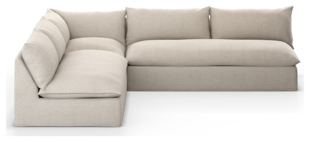 Grant Outdoor 3 Pc Sectional-Faye Sand