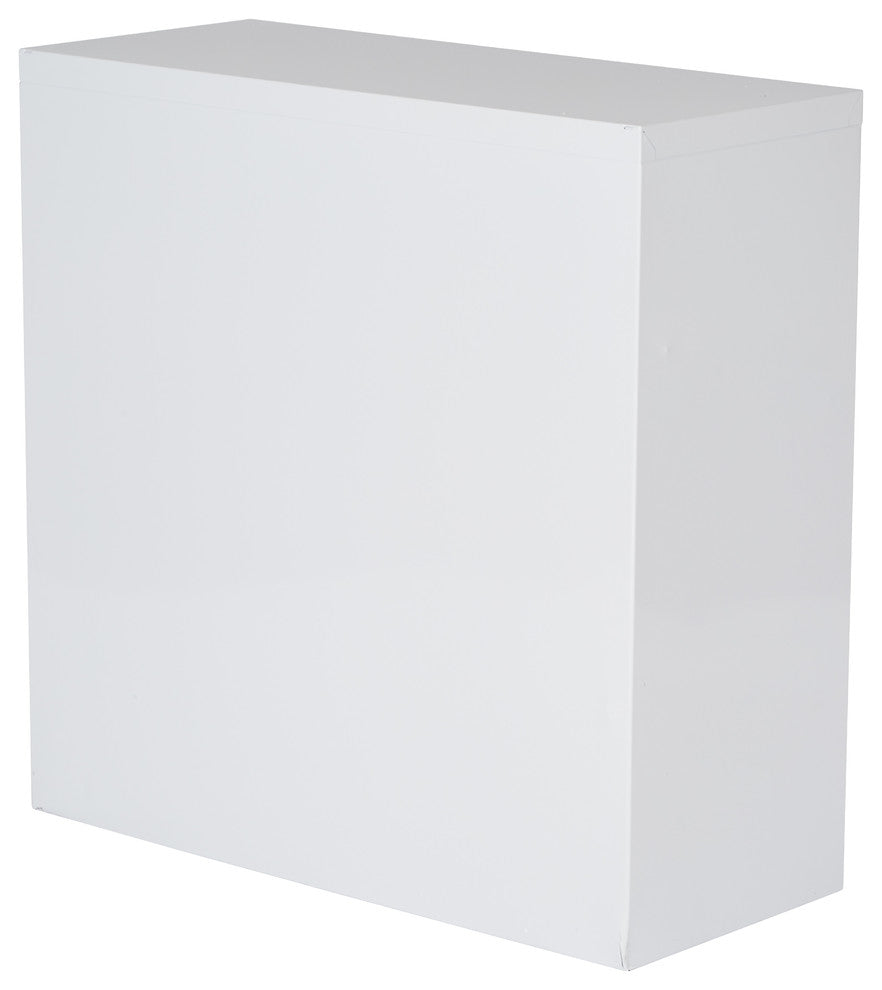 Metal Bookcase, White, Ships fully Assembled.