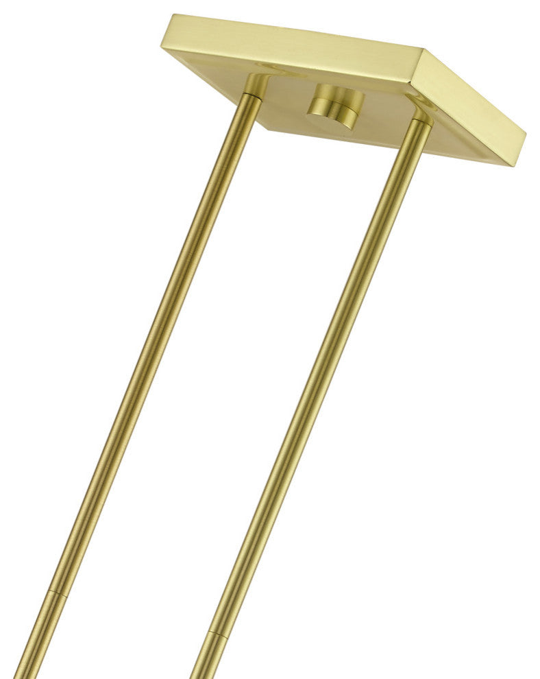 Clarion 5 Light Satin Brass Linear Chandelier