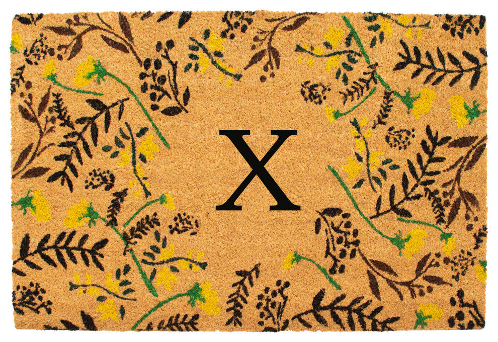 Calloway Mills Lily Bliss Monogram Doormat, Letter X