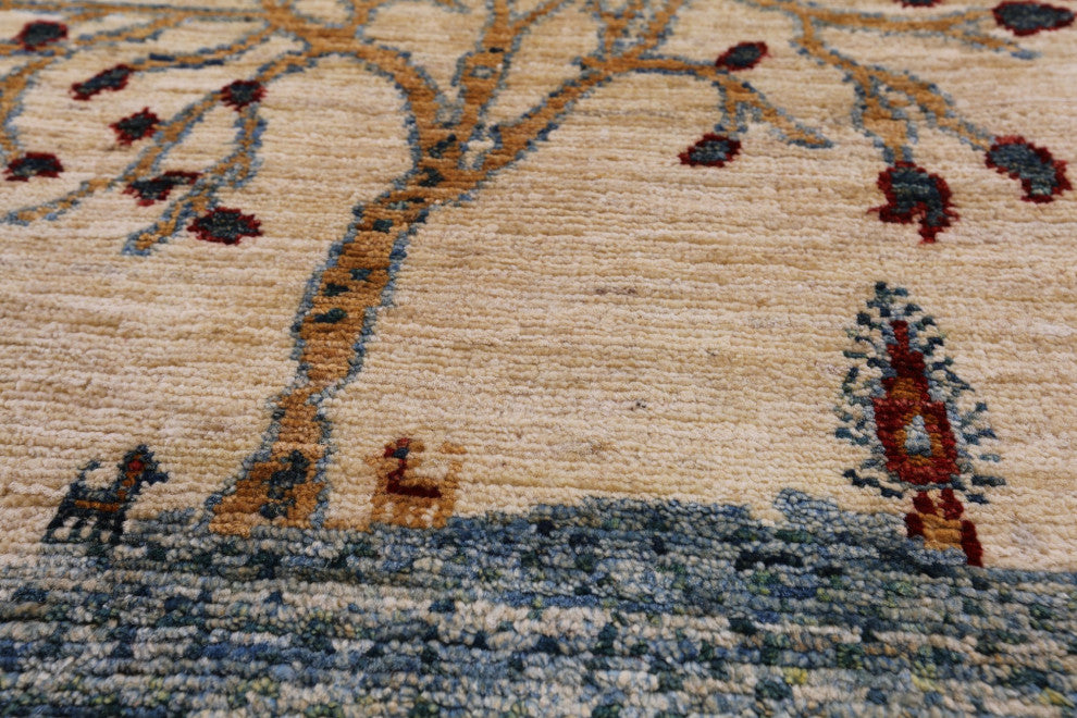 1' 8" X 3' 0" Tribal Persian Gabbeh Hand-Knotted Rug - Q12700