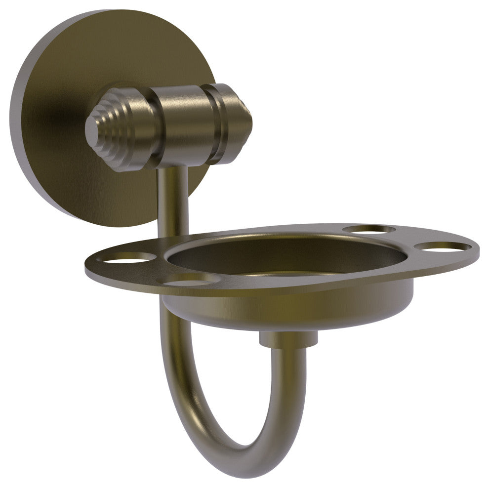 Southbeach Wall-Mount Tumbler and Toothbrush Holder, Antique Brass