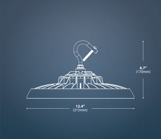 HBC4 LED Low/High Bay, Black, 151.7 Watt, 5000k