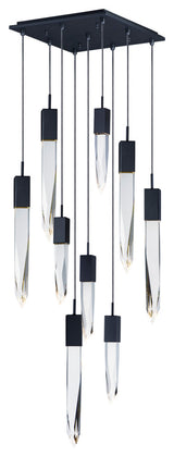 ET2 E31246-20 Quartz 9 Light 16"W LED Multi Light Pendant - Black