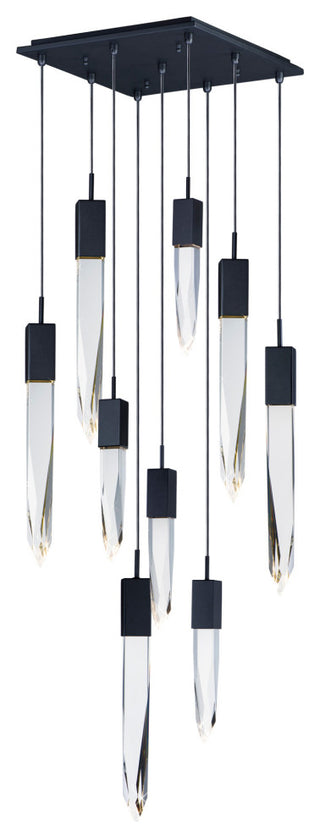 ET2 E31246-20 Quartz 9 Light 16"W LED Multi Light Pendant - Black
