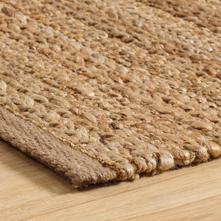 Tan Organic Jute Area Rug, 7'9" X 9'9"