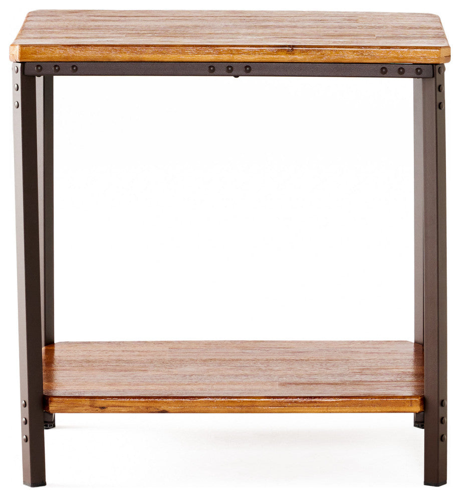GDF Studio Moorhead Wood Finish End Table