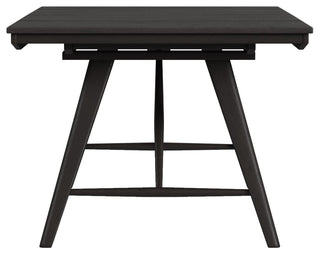 Bayside 40" Wide Solid Ash Trestle Dining Table, Black