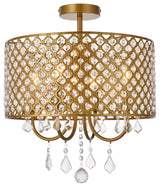 Emelia 17" Flush Mount, Brass