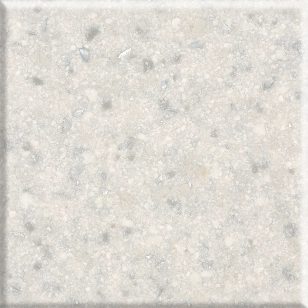 Transolid Savannah 25"x22" Single Bowl Vanity Top for 4" Centerset Faucet, Frost