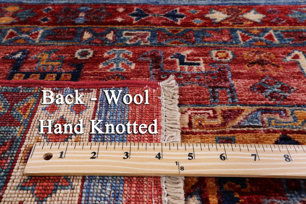 Hand Knotted Tribal Persian Gabbeh Rug 3' 11" X 6' 0" Q8125