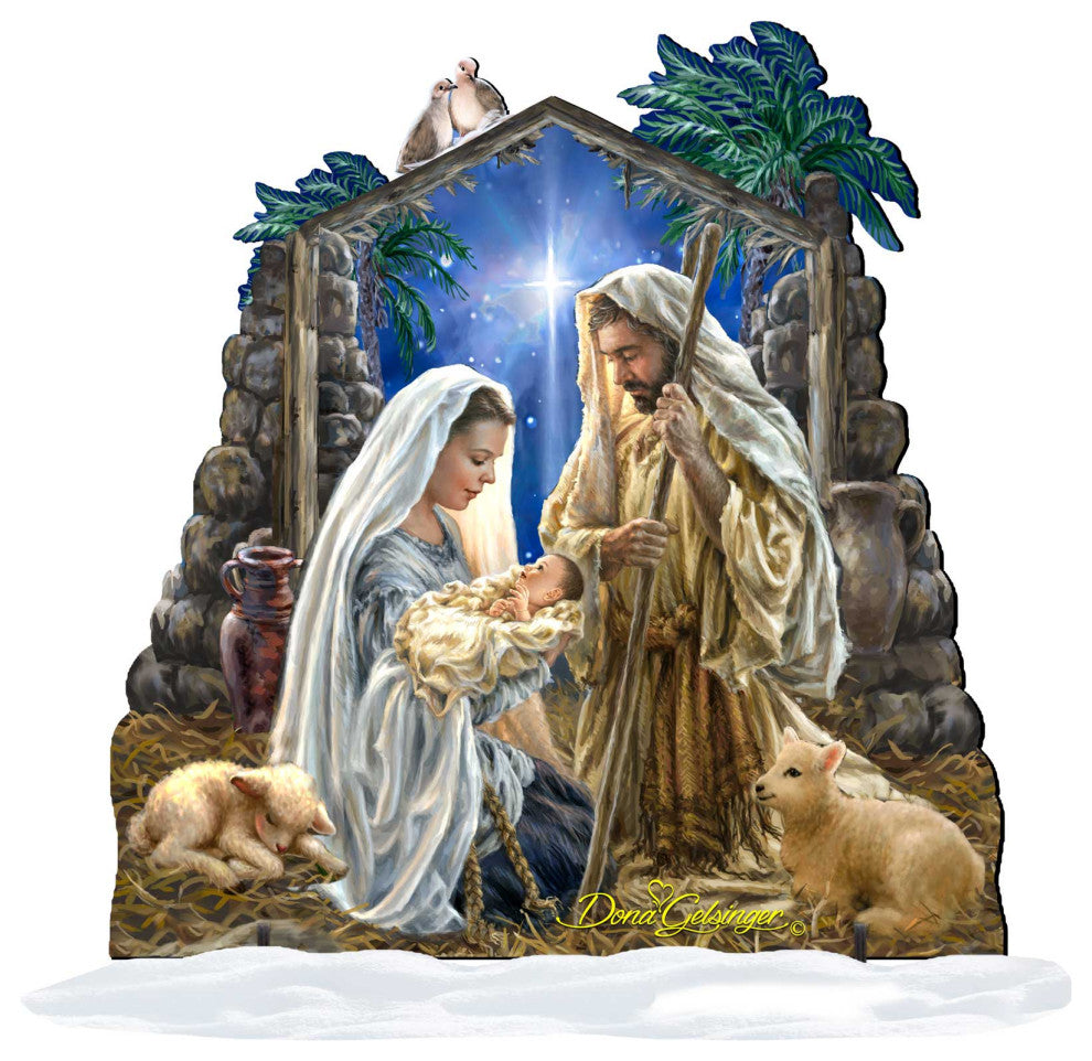 Glory to God Outdoor Wall and Door Hanger by Dona Gelsinger