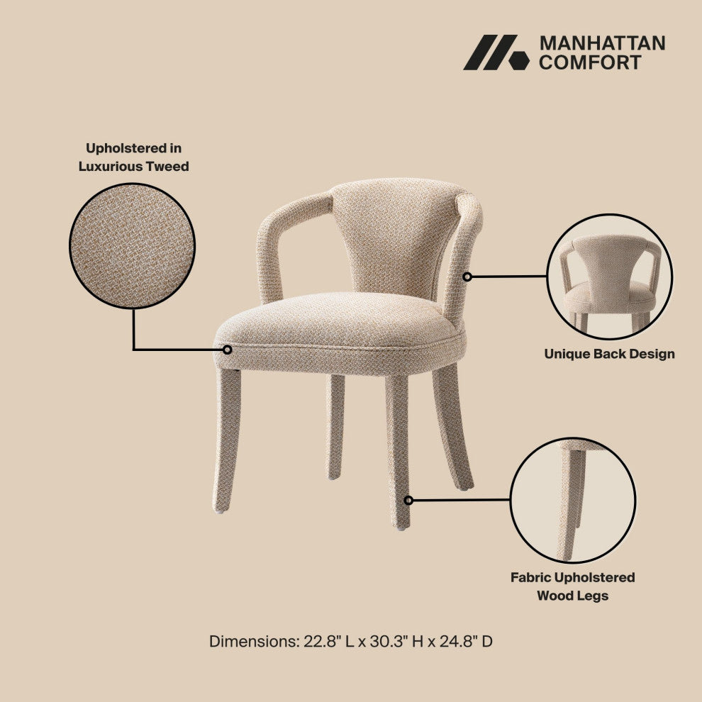 Manhattan Comfort 7-Piece Palmer and Hathaway Dining