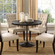 Modern Black Drive Round Wood Top Dining Table