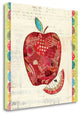 "Fruit Collage I - Apple" By Courtney Prahl, Giclee Print on Gallery Wrap Canvas
