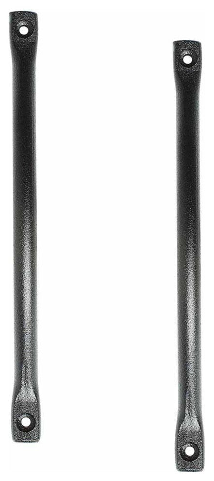 Renovators Supply 2 Piece Drawer Pull Handle Black Wrought Iron Cabinet Handles
