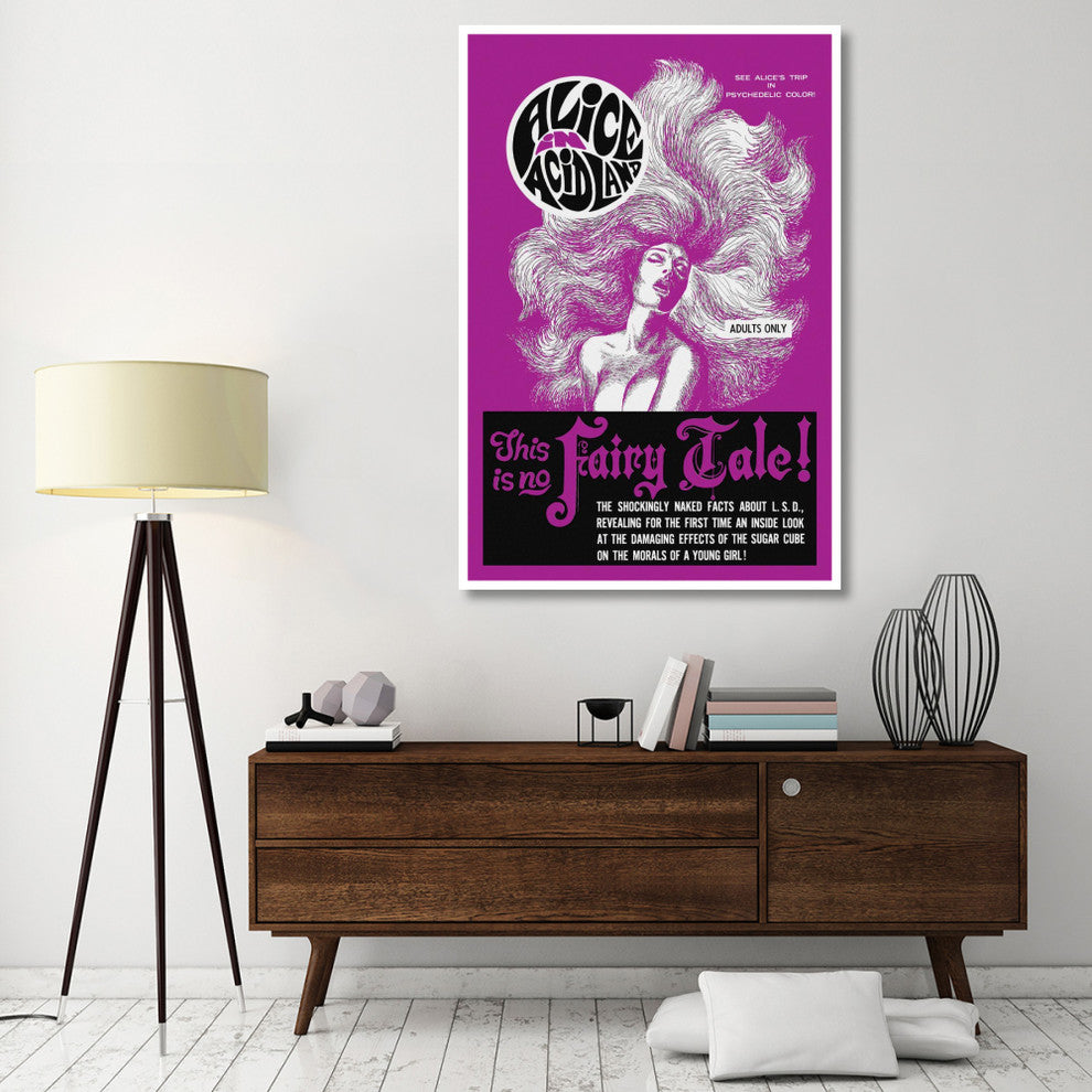 "Vintage Vices: Alice in AcidLand" Digital Paper Print by Vintage Vices, 42"x62"