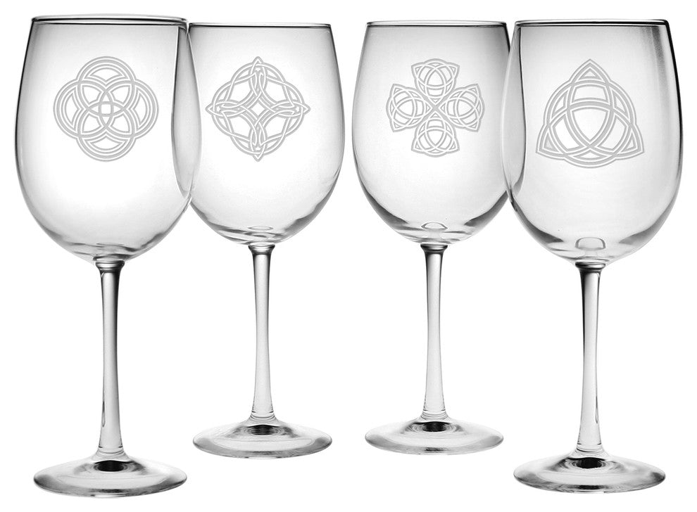 Celtics 4-Piece Wine Glass Set