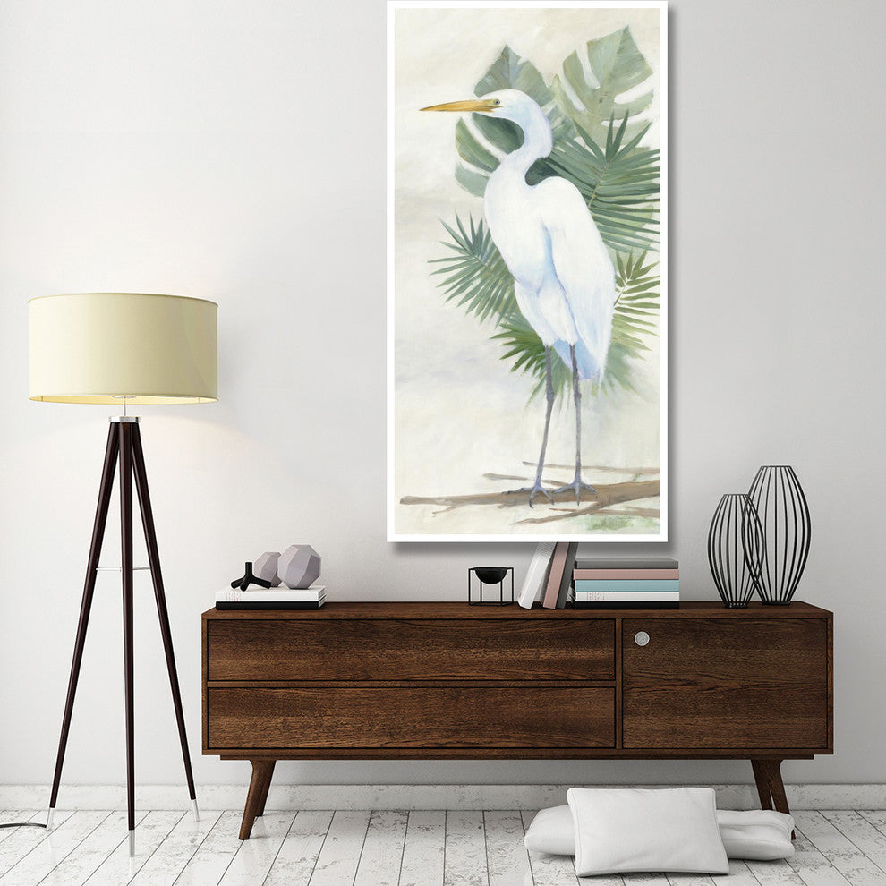 "Standing Egret II Crop" Digital Paper Print by Avery Tillmon, 38"x74"