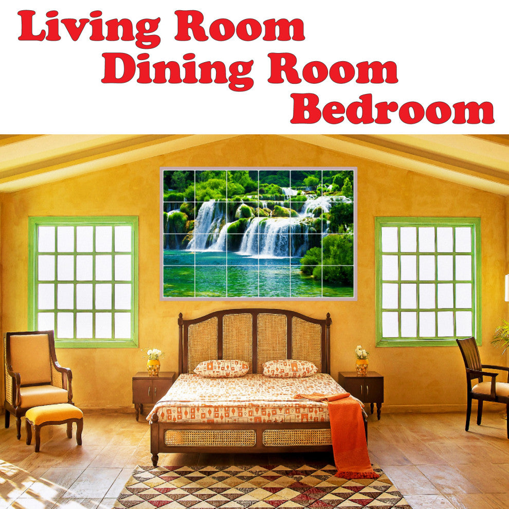 Sunset Ceramic Tile Wall Mural HZ500960-44XL. 48" x 48"
