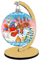 Hand Painted Scenic Glass Ornament Special Delivery Ball, Limited Edition