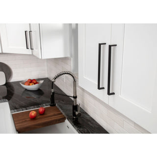 Elements 827-128 Walker 1 - 5-1/16" Center to Center Flat Square - Satin Nickel