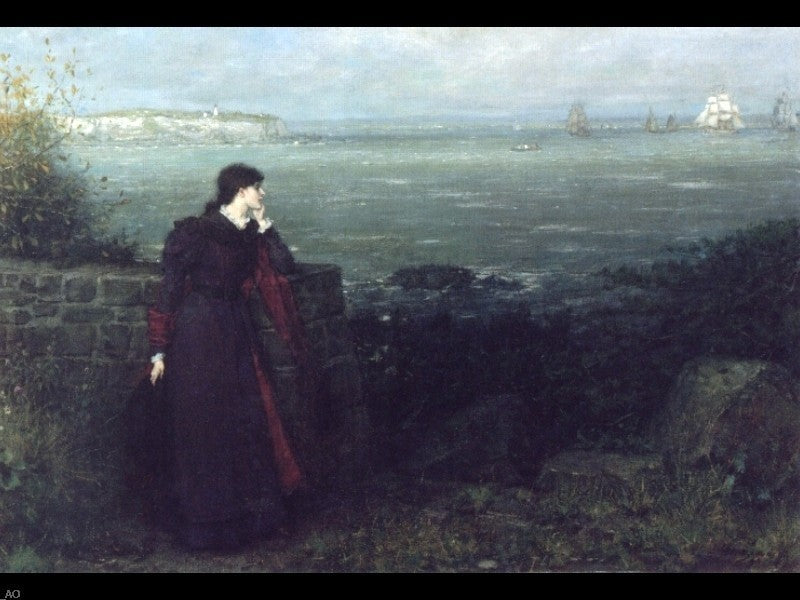George Henry Boughton Memories, 21"x28" Gallery Wrapped Canvas Print