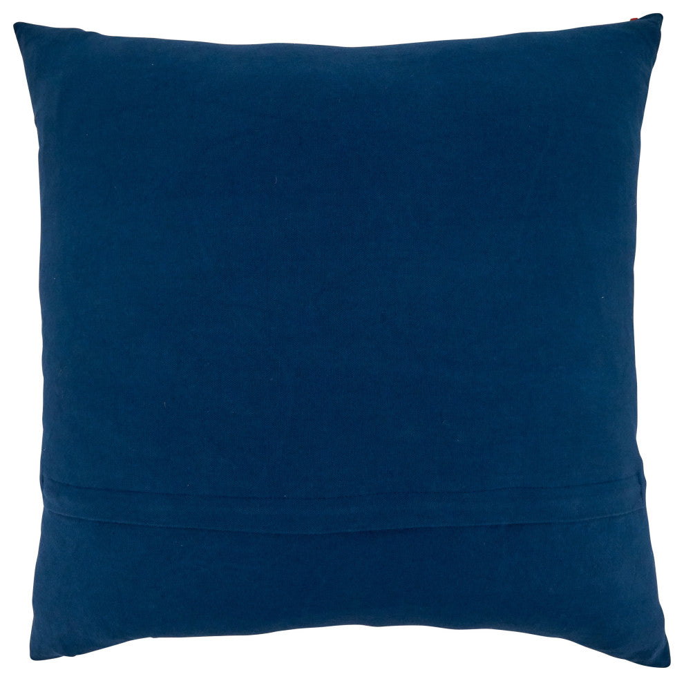 Poly Filled Throw Pillow With Starfish Design, 20"x20", Multi