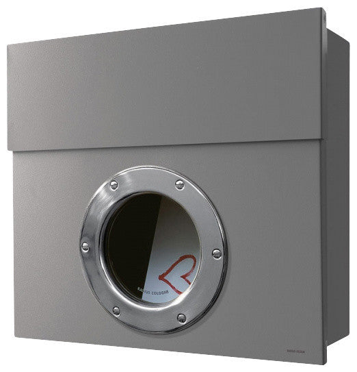 Letterman 1 Mailbox, Silver
