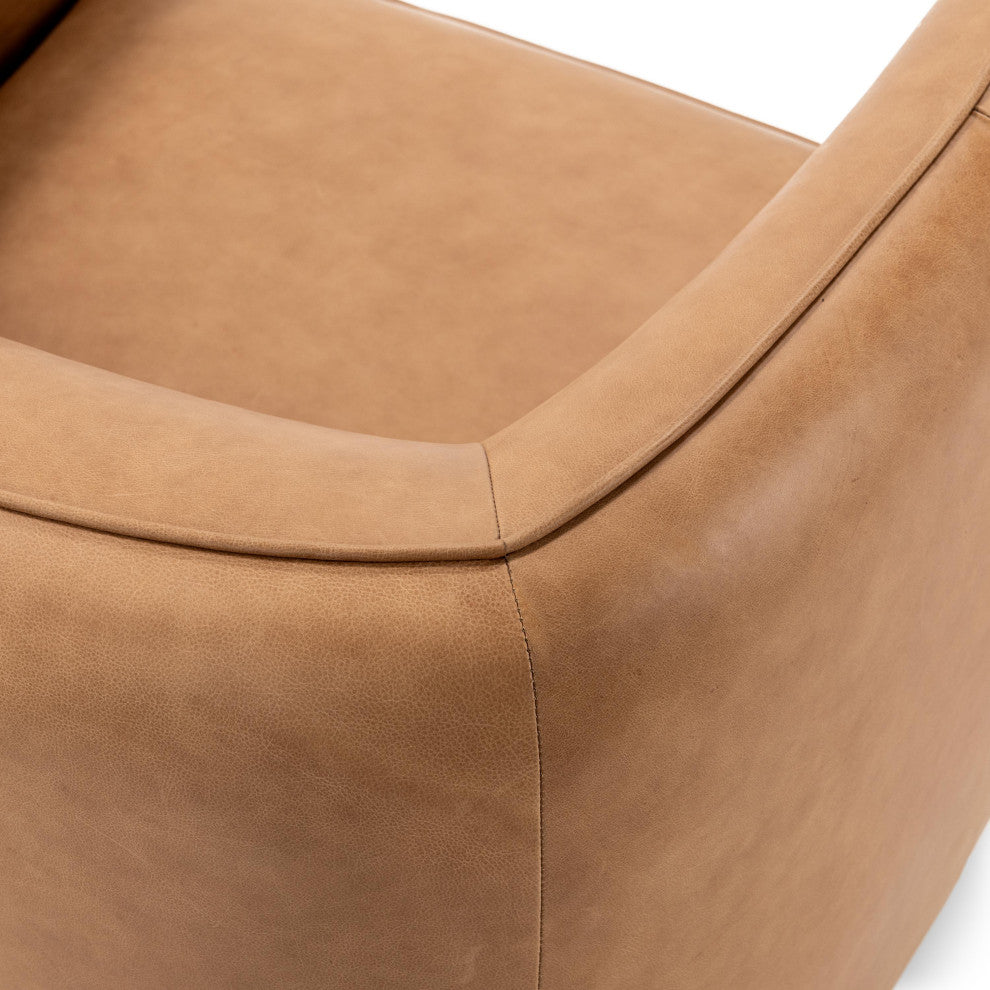 Rinner Leather Accent Chair