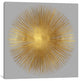 "Sunburst On Grey I" by Abby Young, Canvas Print, 37"x37"