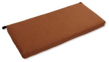 40"x19" Outdoor Spun Polyester Loveseat Cushion, Mocha