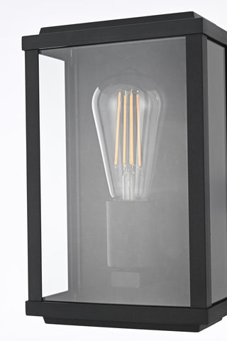 Home Living 6" Outdoor Wall Sconce, Black