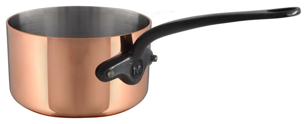 Mauviel M''150CI 1.5mm Copper Sauce Pan With Cast Iron Handle, 1.9-qt