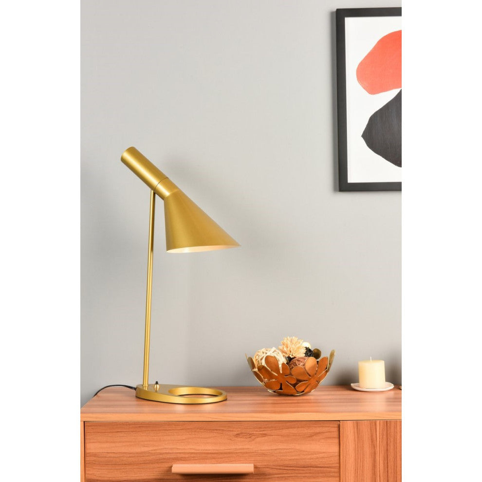 Living District Juniper 1-Light Table Lamp Brass