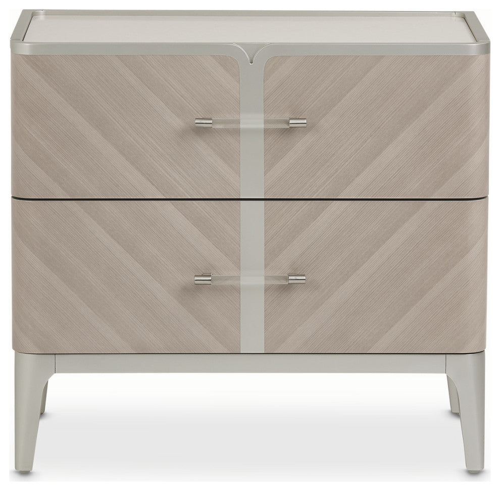 Lanterna Nightstand - Silver Mist