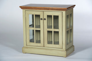 34" West Winds Credenza, Soft White, Havana Gold