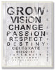 Grow Eye Chart Inspirational Typography Wall Art, 12.5x18.5, Wall Plaque