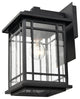 1 Light 7 in. Powder Coat Black Outdoor