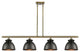 Innovations 516-4I-AB-M14-BK-LED Adirondack 4 Light Island Light, Antique Brass