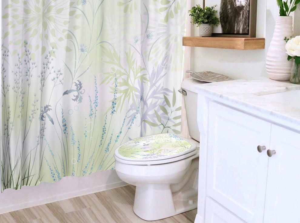 Herb Garden Designer Shower Curtain, 72"x72"