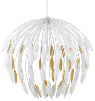 Capital Lighting 351851 Margeaux 5 Light 28"W Botanical Pendant - Matte White
