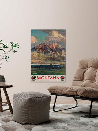 "Montana" Painting Print on Wrapped Canvas, 16"x24"