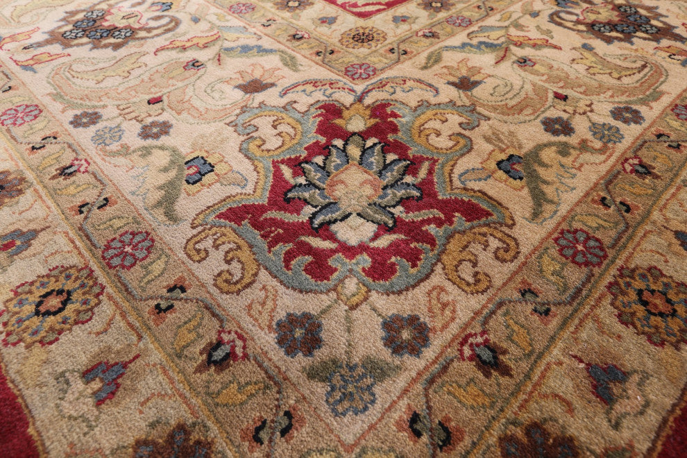 Persian Tabriz Hand-Knotted Wool Rug 8' 4" X 11' 7" - Q12137