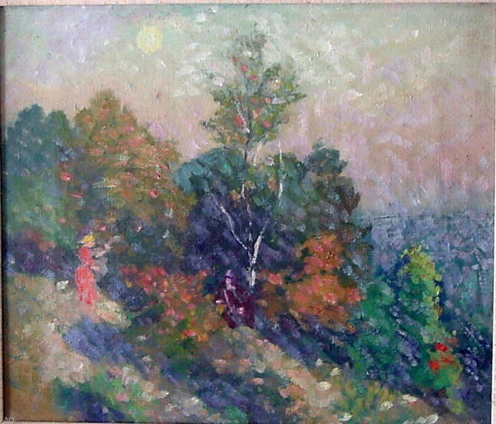 Elisha Kane Wetherill Summer Moon Rising, Gallery Wrapped Canvas, 20"x25"
