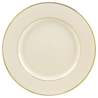 Cream Double Gold Luncheon Plates, Set of 6